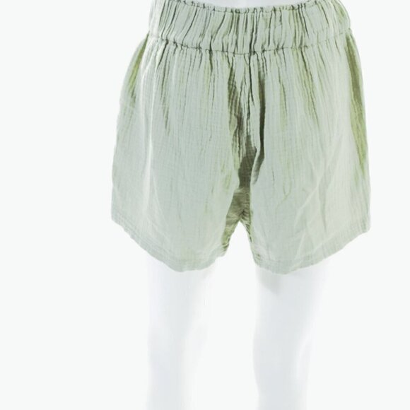 J.Crew Sage Green Gauze Shirt & Pull-On Short Set XS - Picture 5 of 9